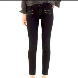 Madewell Black Skinny Skinny Zipper Pocket Jeans Sz 26. NWT